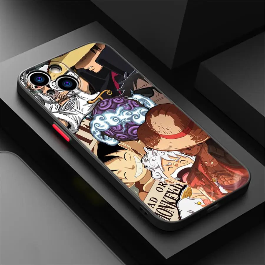 Soft shell Anime One Pieces Phone Case For iPhone
