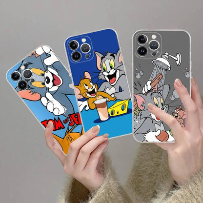 Lovely Cartoon For TomsJerrys Phone Case For iPhone