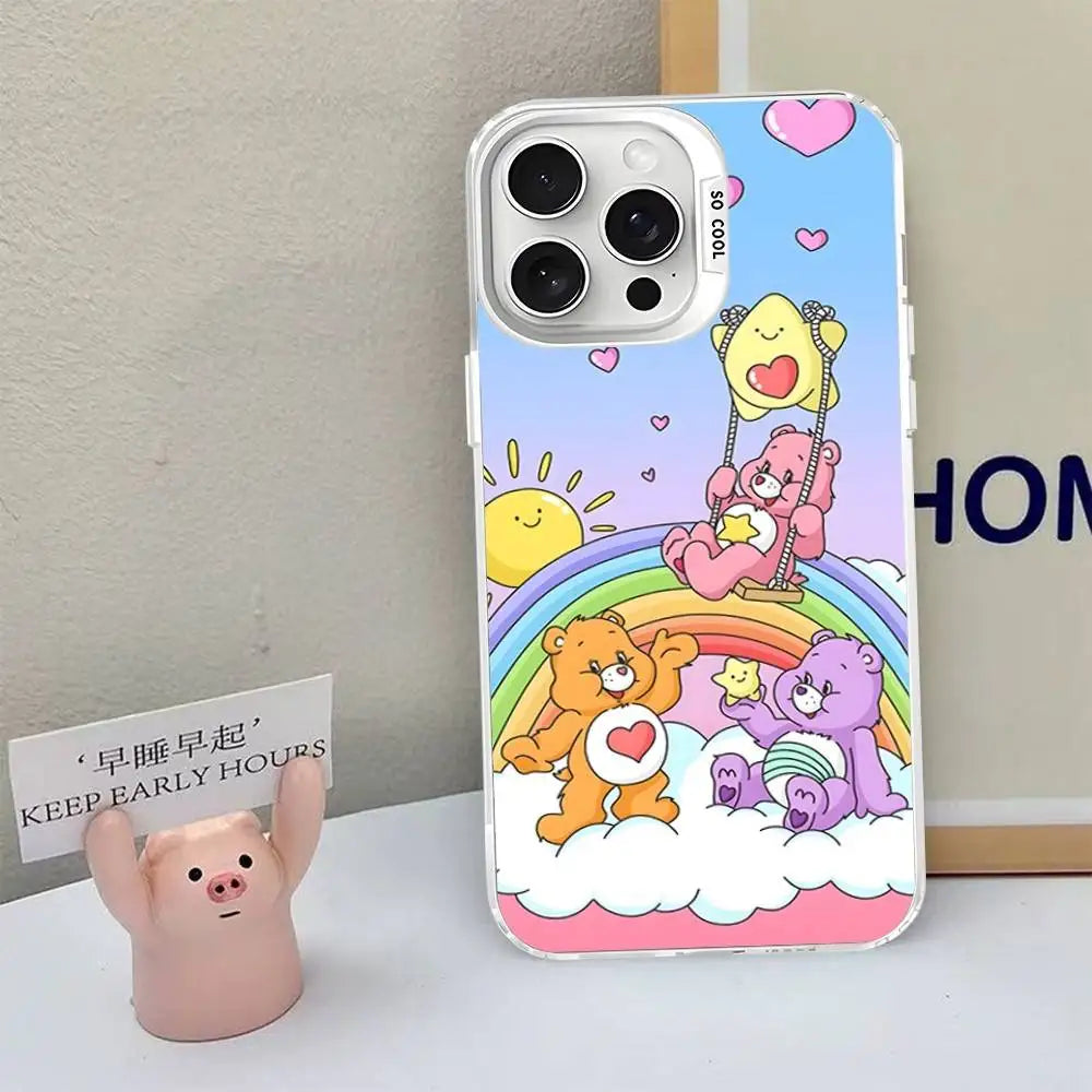 Cartoon Cute Care Bears Phone Case For iPhone