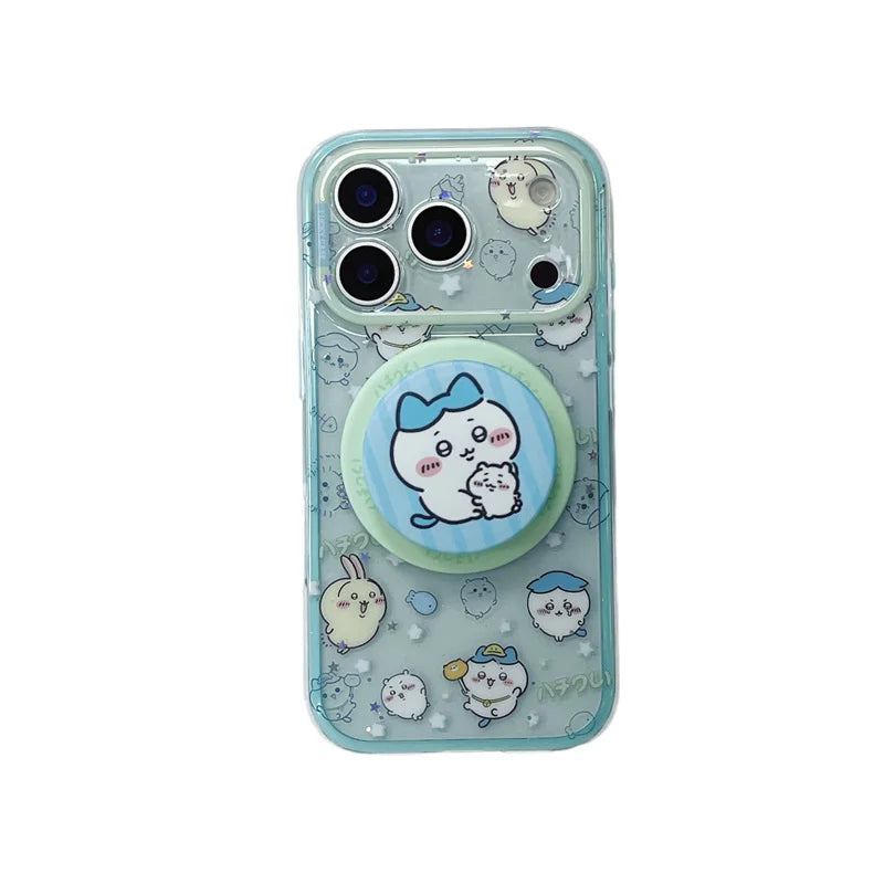 Fashion Cute Cartoon Rabbit Magnetic Phone Case For iPhone