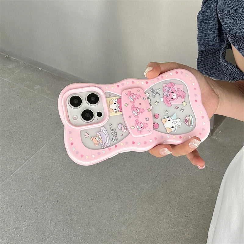 Cute Bow Shape Cartoon Car Phone Case