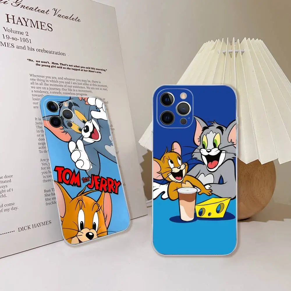 Lovely Cartoon For TomsJerrys Phone Case For iPhone