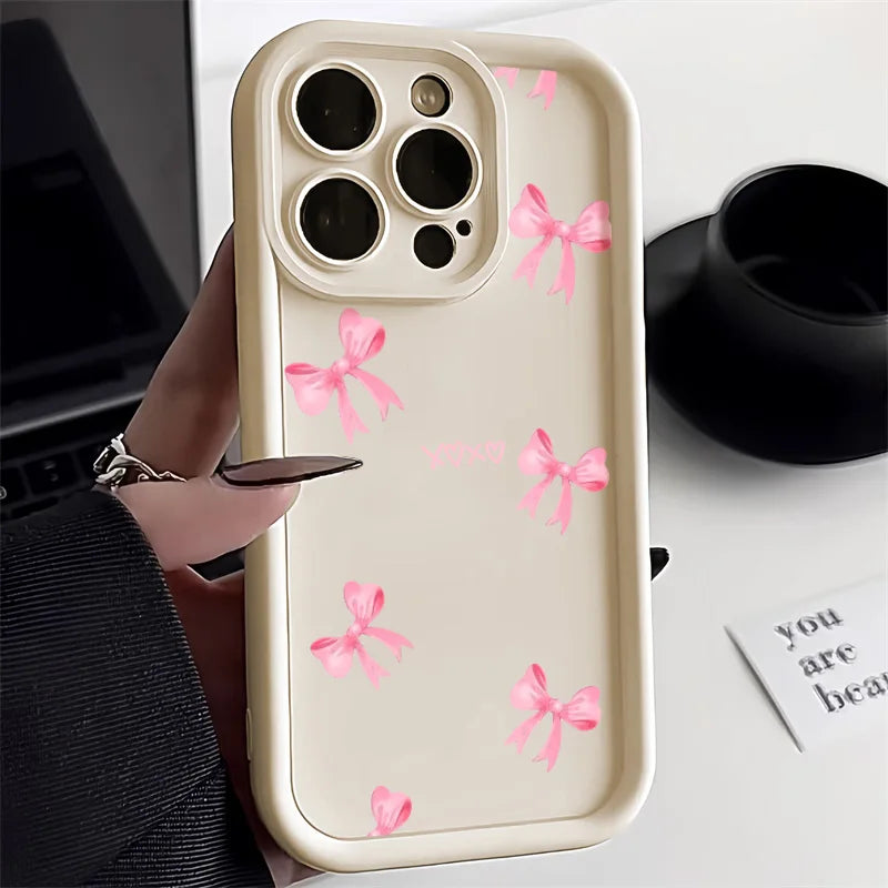 Cute Pink Bowknot Bow Phone Case