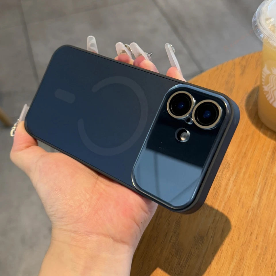Big Window Magnetic Phone Case For iPhone