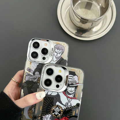 Anime One Piece Ace Sabo Law Sanji Phone Case  For iPhone
