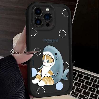 Cartoon Mofusand Cat Phone Case For iPhone