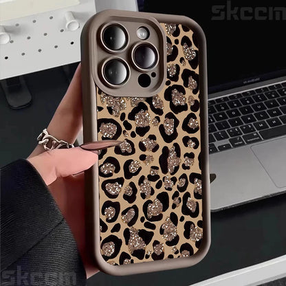 Leopard Print Mom Letter Patter Phone Case For iPhone