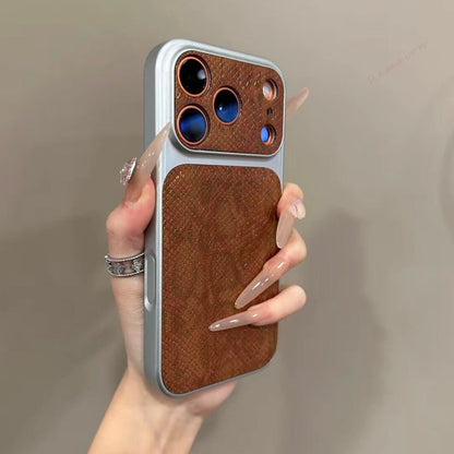 Crocodile Leather Phone Case For iPhone