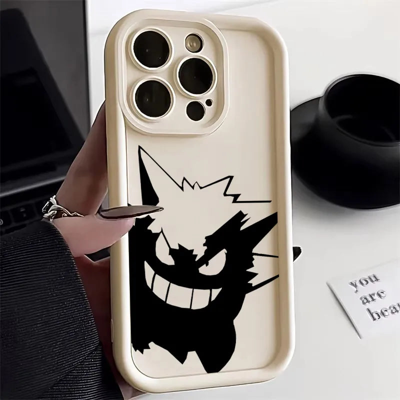 Pokemons Line Cartoon Soft Silicone Case For iPhone