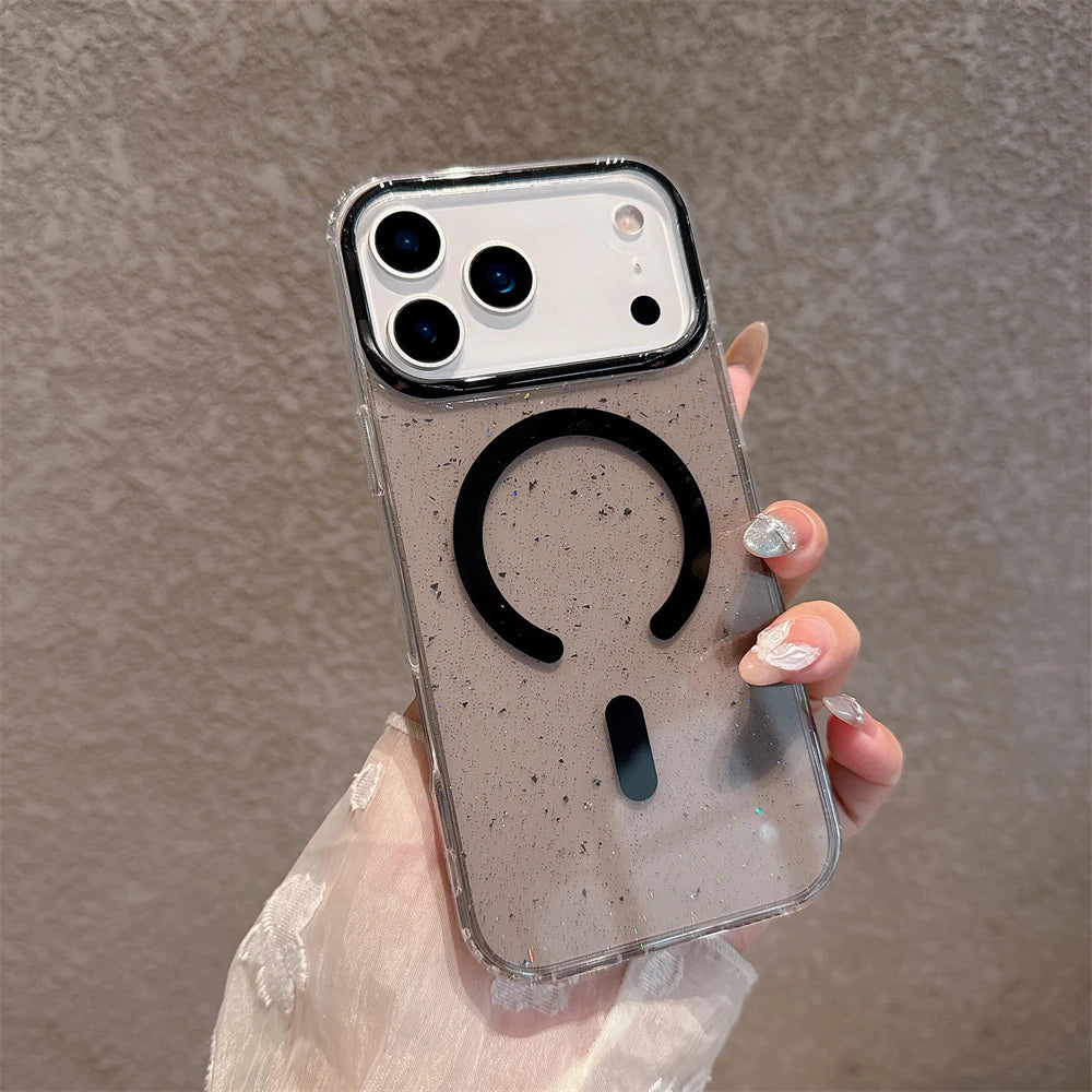 Jelly Glitter For Magsafe Wireless Charging Case For iPhone