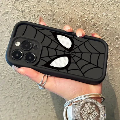 Cool Spider Man Plain Multistep TPU Soft Phone Case For iPhone