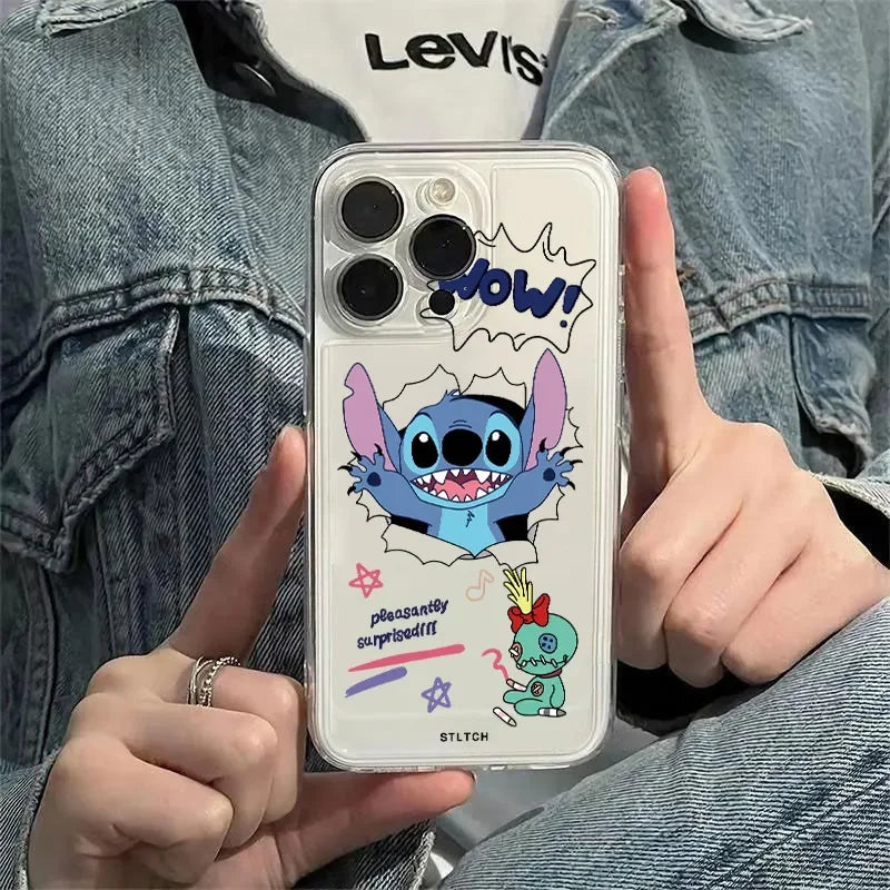 Stitch Naughty Cute Phone Case For iPhone