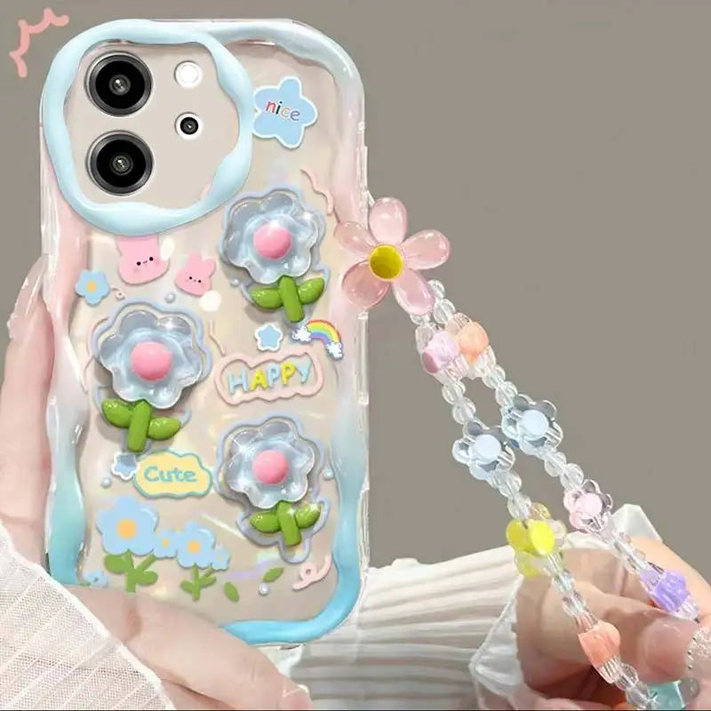 Cartoon Bracelet Chain Phone Case For iPhone