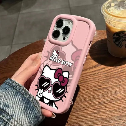 Hello Kitty Sunglasses Cool Phone Case For iPhone