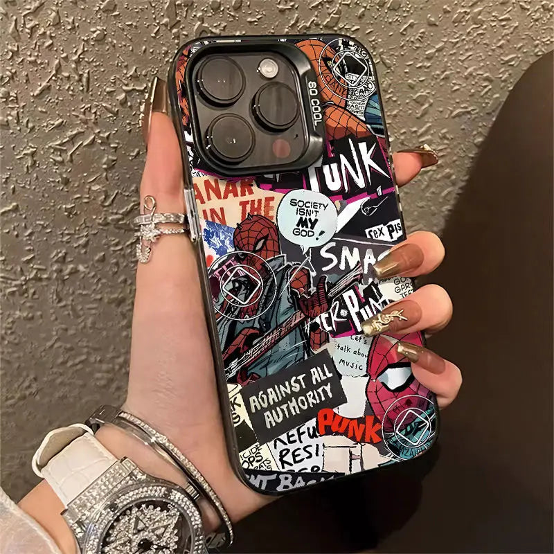 Marvel Spider Man Pictorial Phone Cases For iPhone