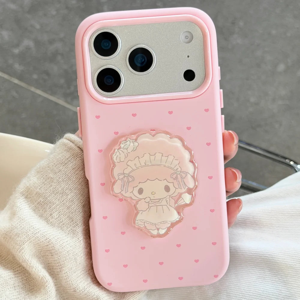 Cute IMD Melody Lamb Cloud Phone Case For iPhone