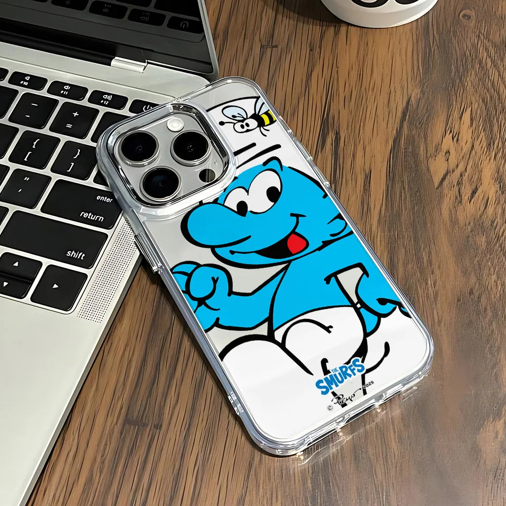 Cartoon Cute The Smurfs New Phone Case For iPhone