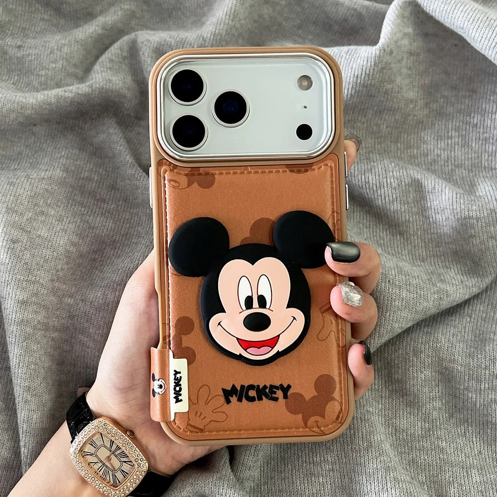 Disney Mickey Mouse Leather Phone Case For iPhone