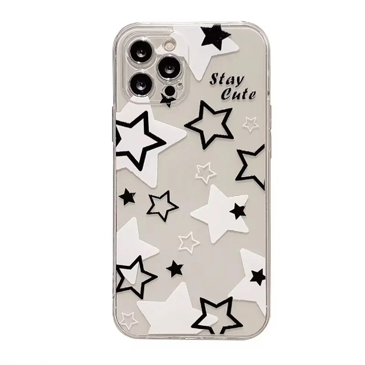 Phone Case for IPhone Soft Clear TPU Flower Shockproof Cover