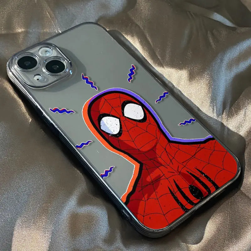 Marvel Spider Man Fun Cartoon Phone Case For iPhone