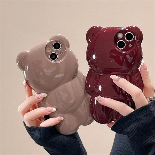 Glitter Bear Cute Phone Case