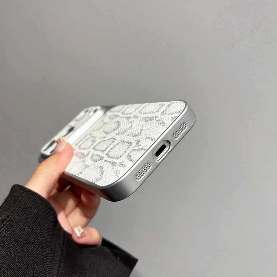 Crocodile Leather Phone Case For iPhone
