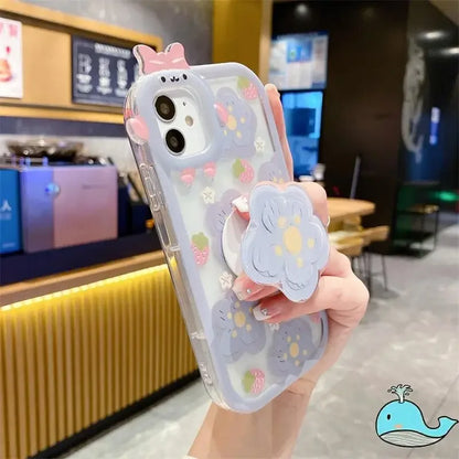 3D Bow-knot Little Monster Lens Phone Case for IPhone