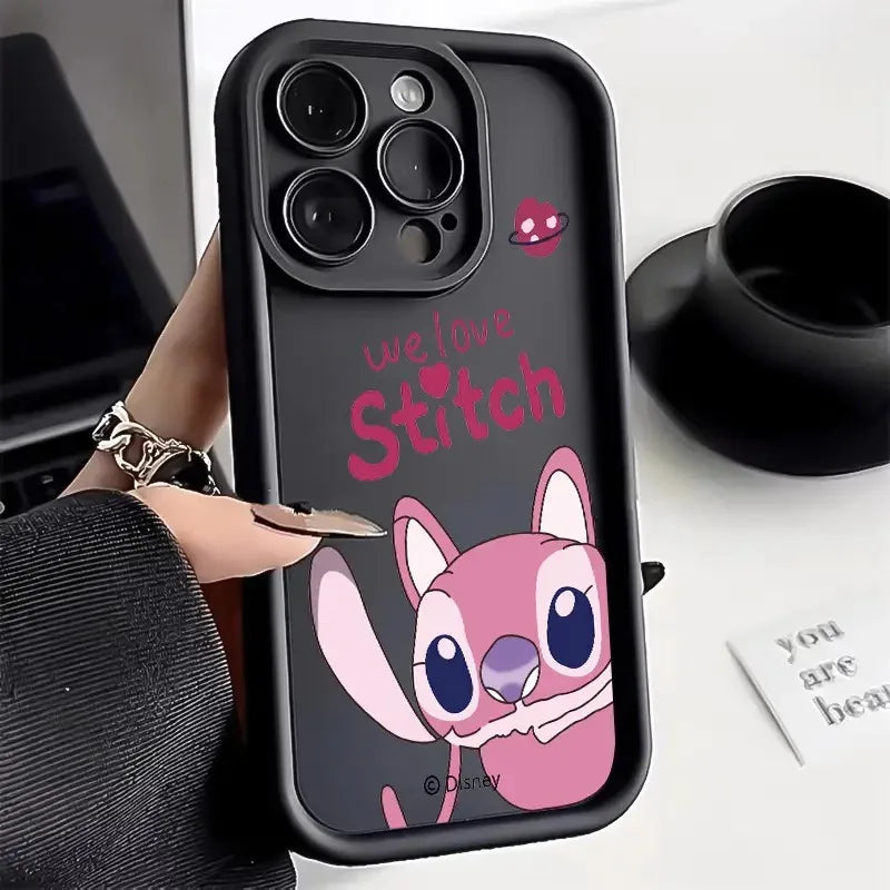 Stitch Love Cute Phone Case For iPhone