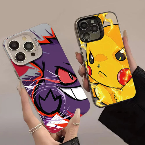 Cartoon Pokemon Gengars Pikachu Case For iPhone