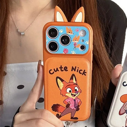 3D Ears Judy Nick iPhone 14 13 Compatible with Phone Case
