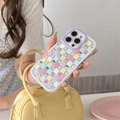 Color Grid Pattern Cute Phone Case