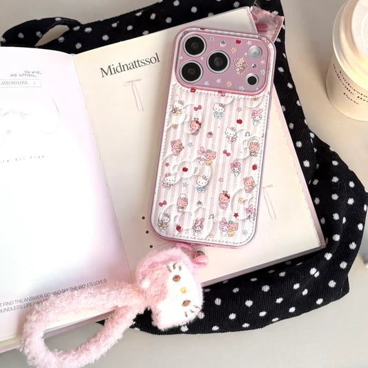 Cute Melody Kitty Fashion Leather Phone Case For iPhone