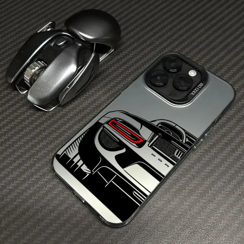 Male Men Sports Car Cartoon Line Coque For iPhone