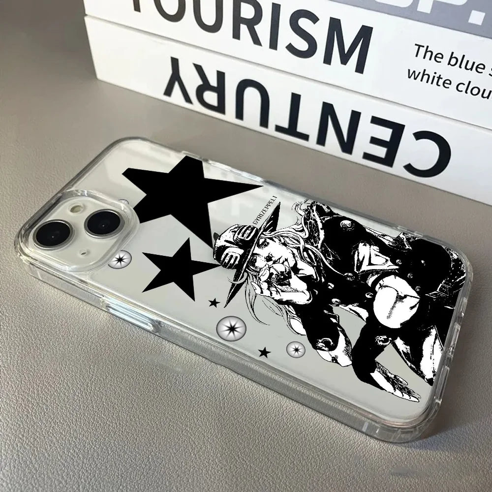 Anime Gyro Zeppeli Jojo  phone case Funda Transparent Soft TPU Silicone Case For iPhone