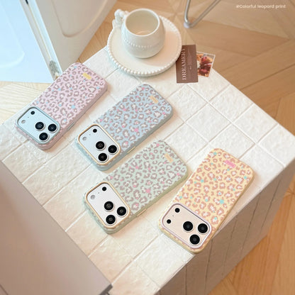 Korean Full Screen Stars Leopard Print Phone Case For iPhone
