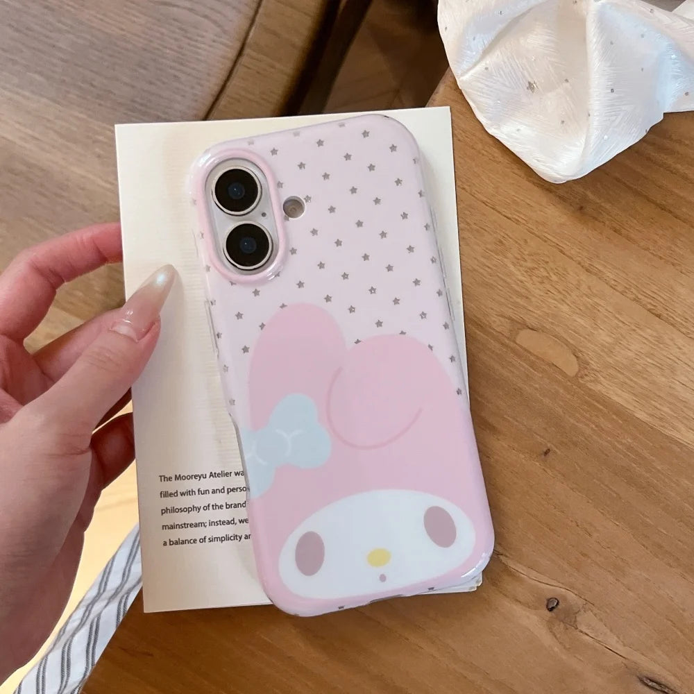 Korean Little Star Cute Melody Rabbit Phone Case For iPhone