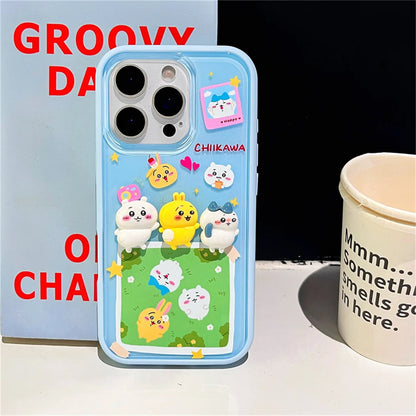 Cute 3D Rabbit Cartoon Phone Case For iPhone