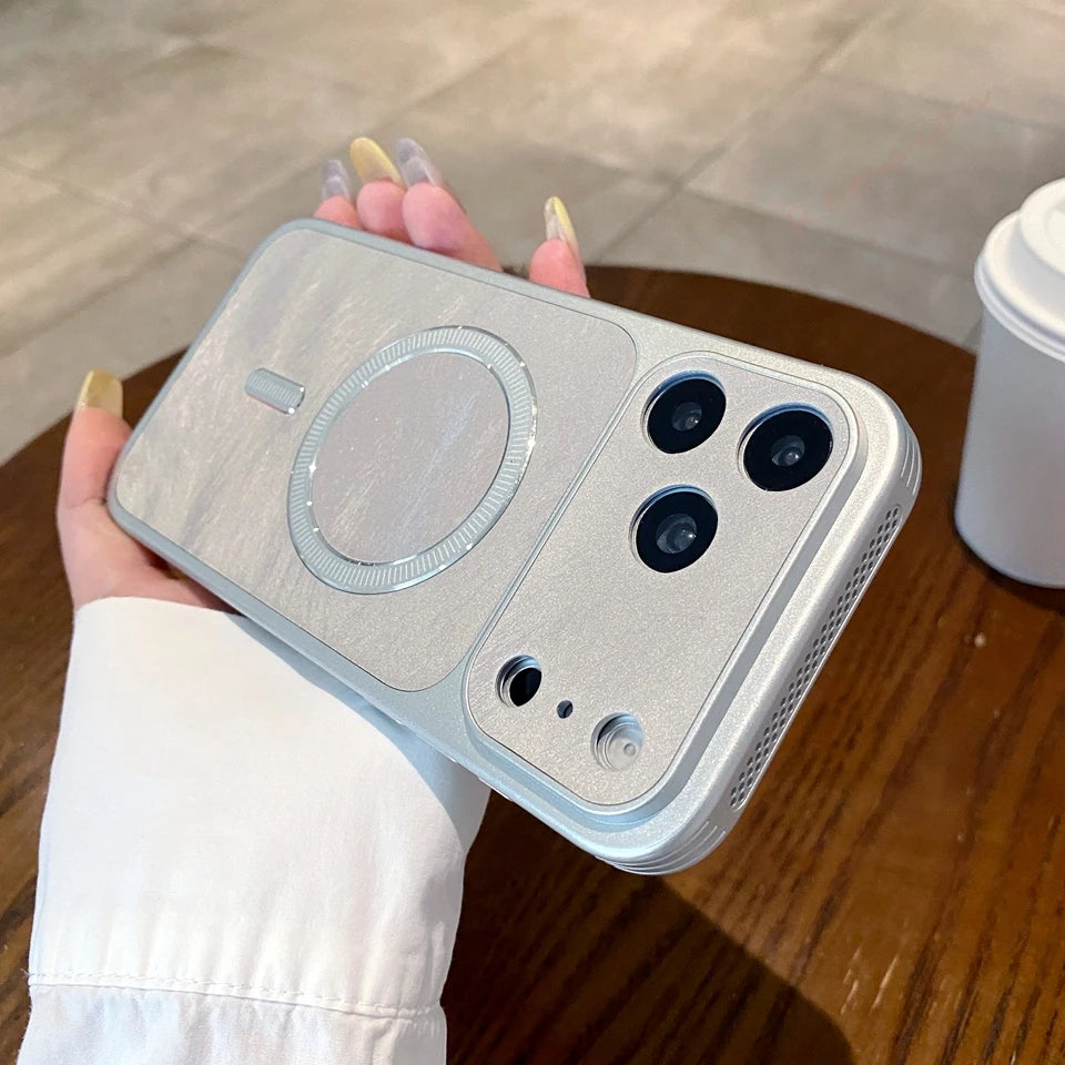 Fashion Heat Dissipation Magnetic Phone Case For iPhone