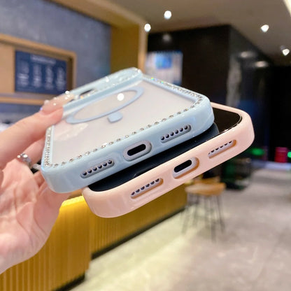 Glitter Rhinestones Laser Diamond Phone Case For iPhone