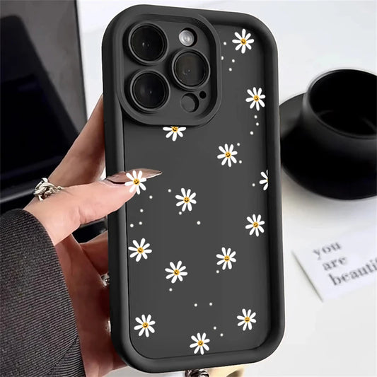 Daisy Flower Silicone Phone Case