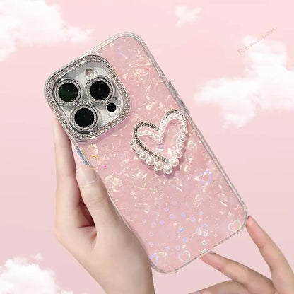 Bling Glitter Heart 3D Phone Case For iPhone