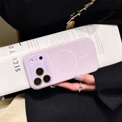 Big Window Liquid Silicone Phone Case For iPhone