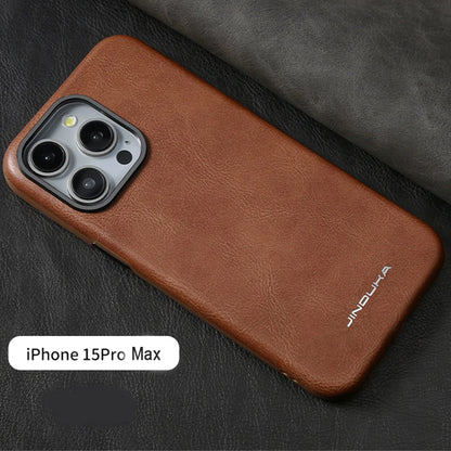 Luxury Ultra Thin Slim Leather For Magsafe Phone Case For iPhone