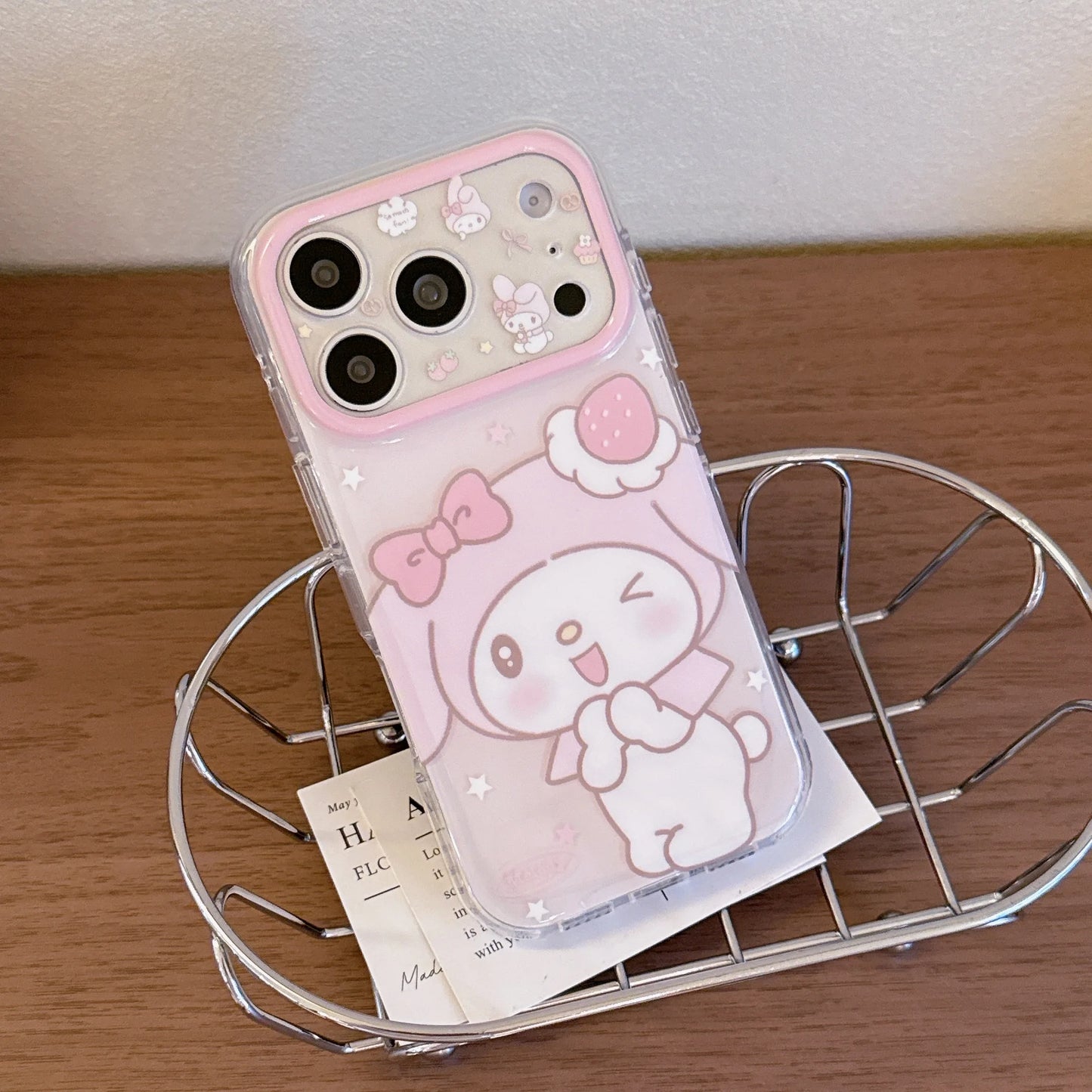 Luxury Strawberry Melody Hat Cinnamoroll Hot Sale Phone Case For iPhone
