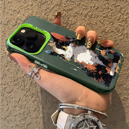 Cute Painting Cat Phone Case For iPhone