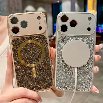 Luxury Sparkle Diamond Rhinestone Magnetic For Magsafe Case For iPhone
