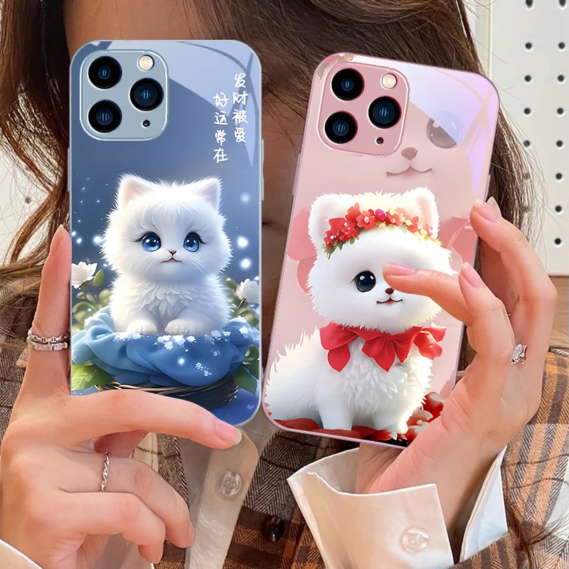 Cute Little Dog Green For iPhone