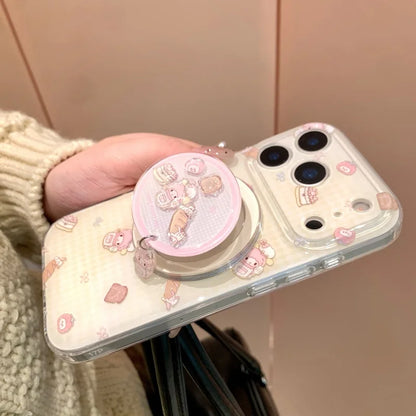 Kawaii Cute Sweet cake My Melody Magsafe Wireless Charge Case For iPhone