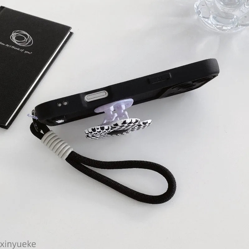 Cute 3D Flower Desktop Stand Phone Case For iPhone