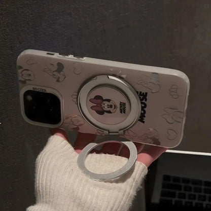 Mickey Minnie Cartoon Couple Phone Case For  iPhone